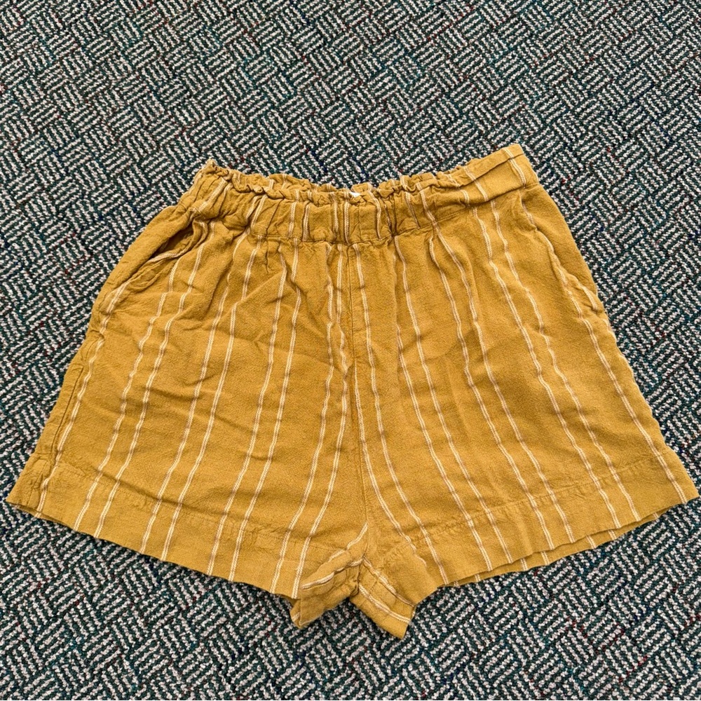 Urban Outfitters Mustard Yellow Striped Women’s Shorts